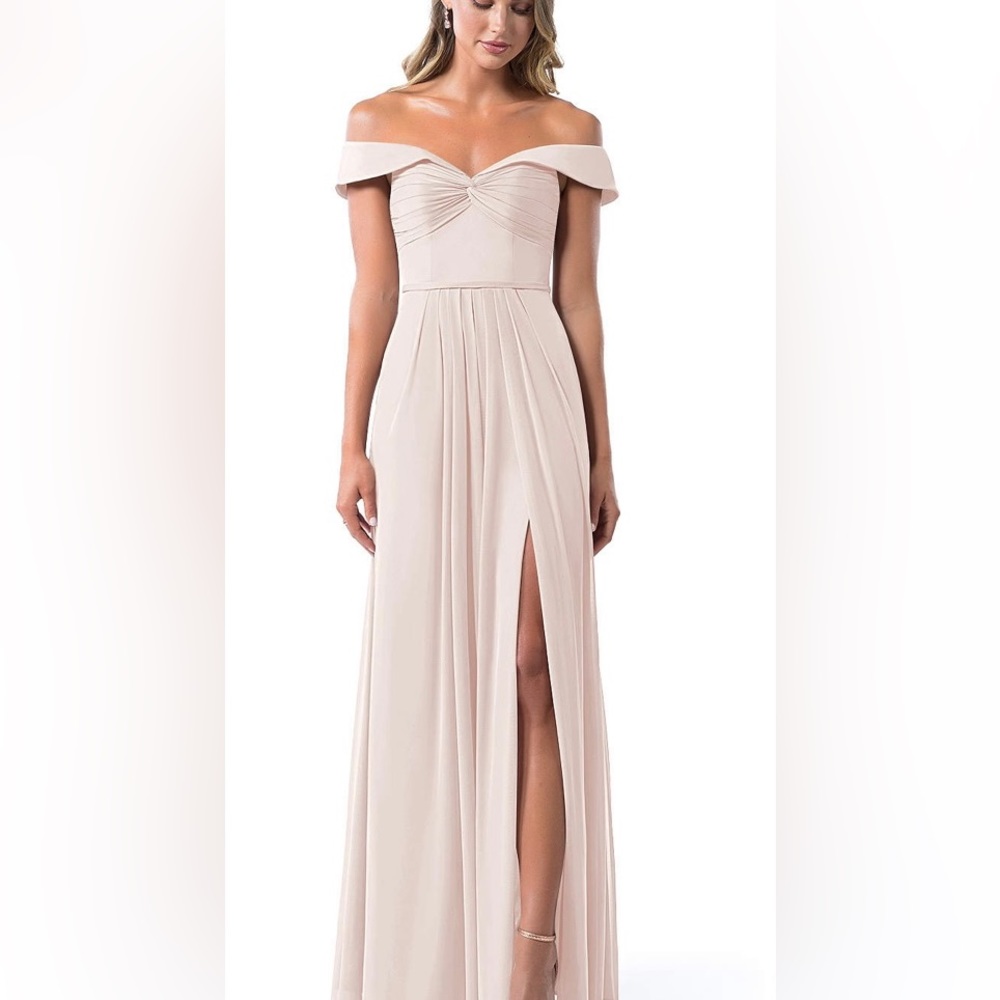 Azazie Almendra Dress - Vintage Rose - Size 8